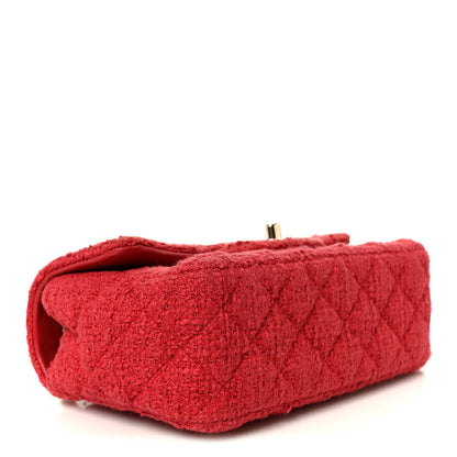 Chanel Tweed Quilted Mini Rectangular Flap Red 4 of 11