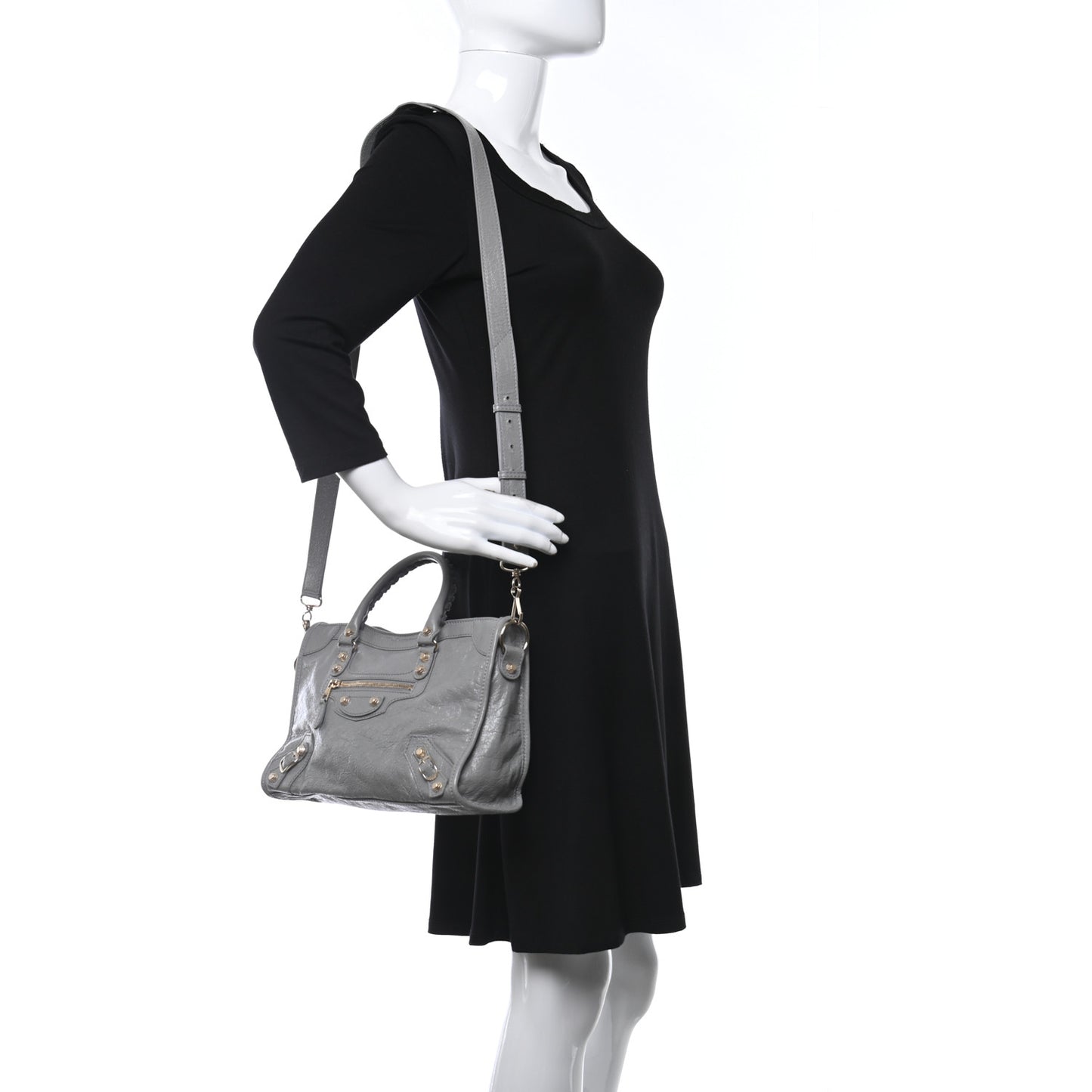 Agneau Giant 12 Silver Hardware S City Gris Haussmannien