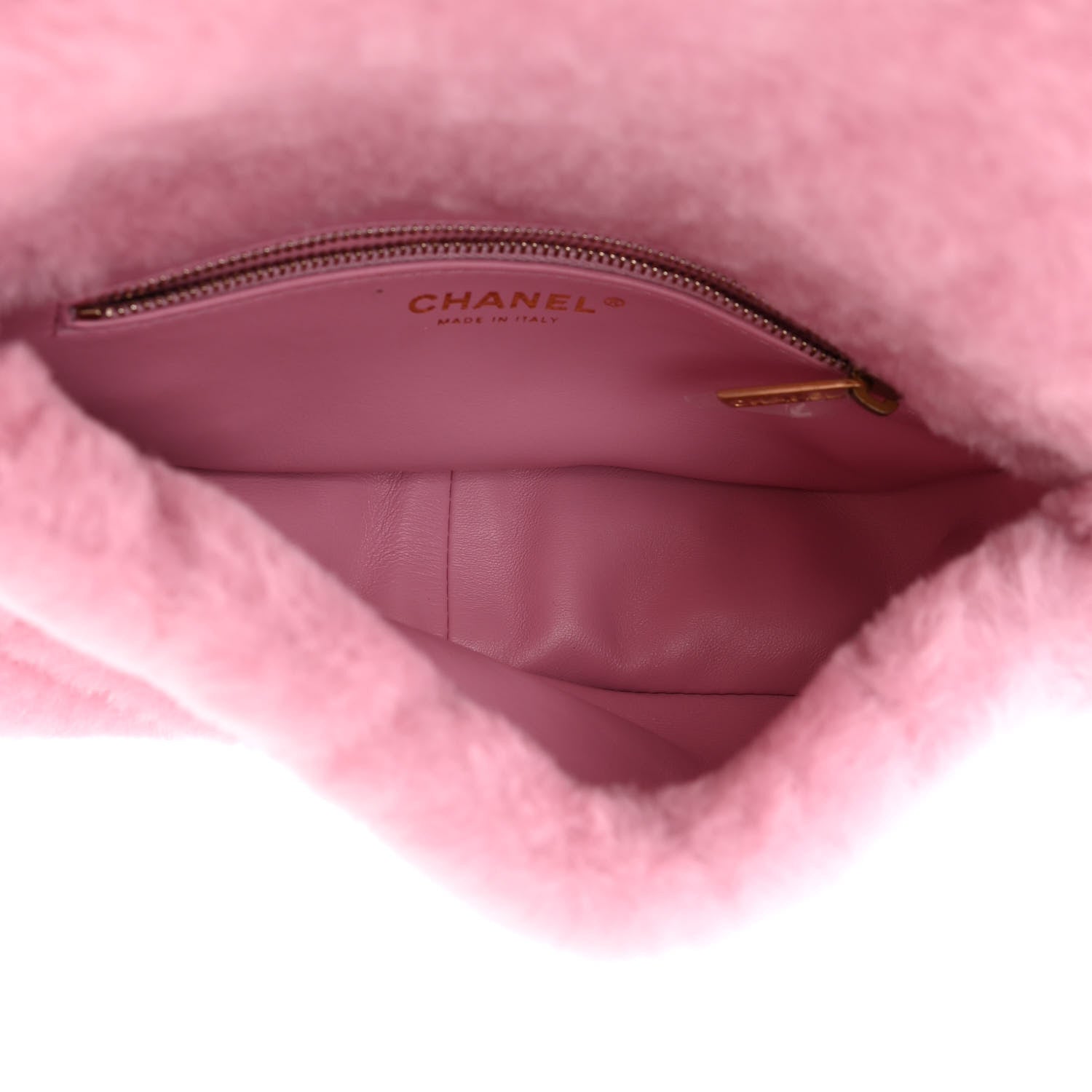 Chanel Shearling Lambskin Quilted Flap Pink 5 of 11