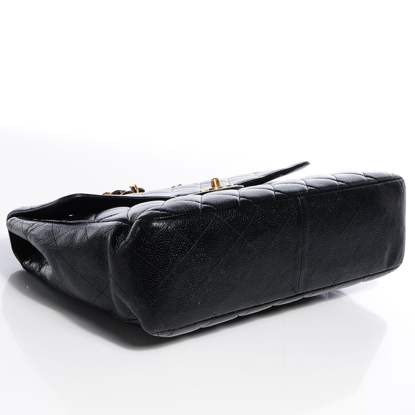 Caviar Jumbo Single Flap Black