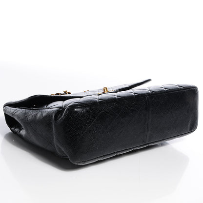Chanel Caviar Jumbo Single Flap Black 4 of 12