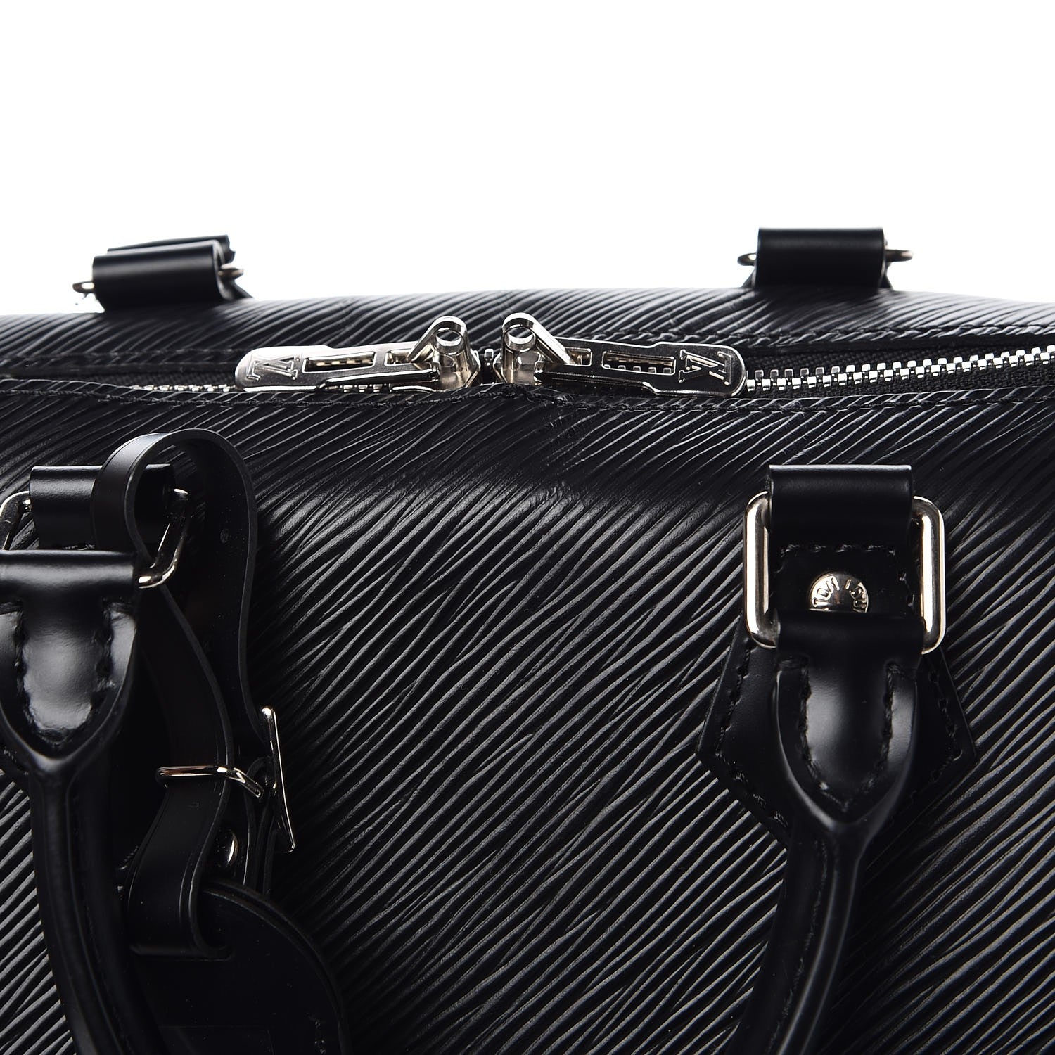 Louis Vuitton Epi Speedy Bandouliere 25 Black 9 of 11