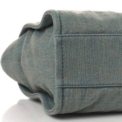 Chanel Denim Small Deauville Tote Light Blue 9 of 11