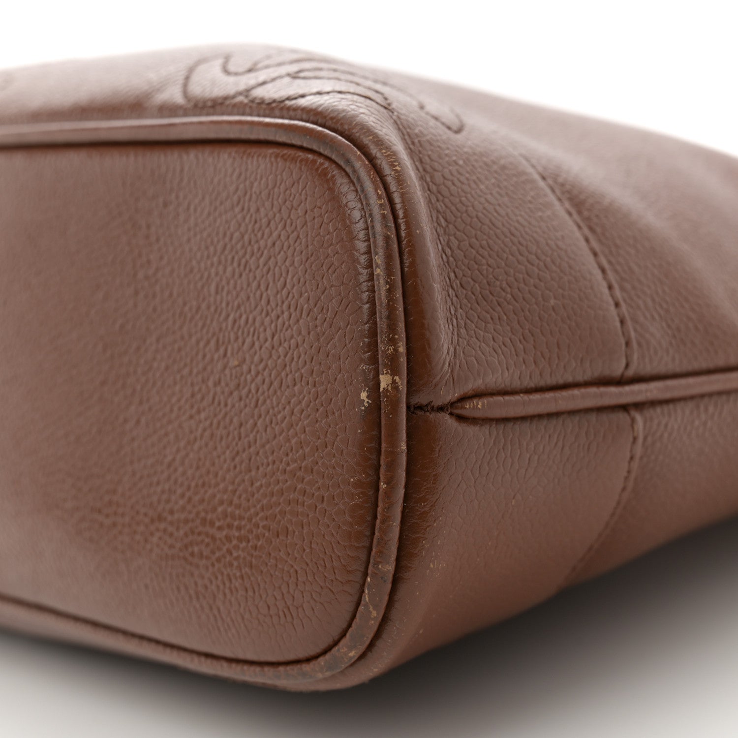 Chanel Caviar CC Shoulder Bag Brown 10 of 14