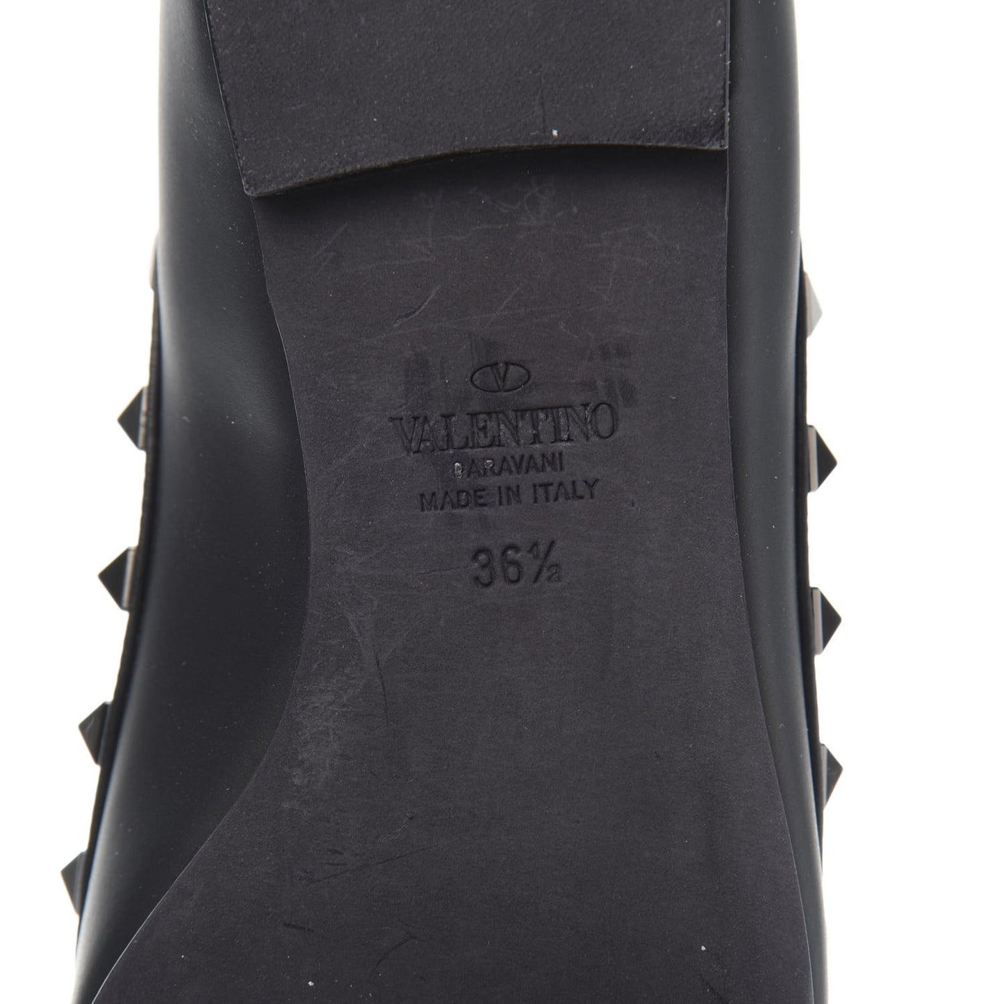Nappa Rockstud Ballerina Flats 36.5 Black