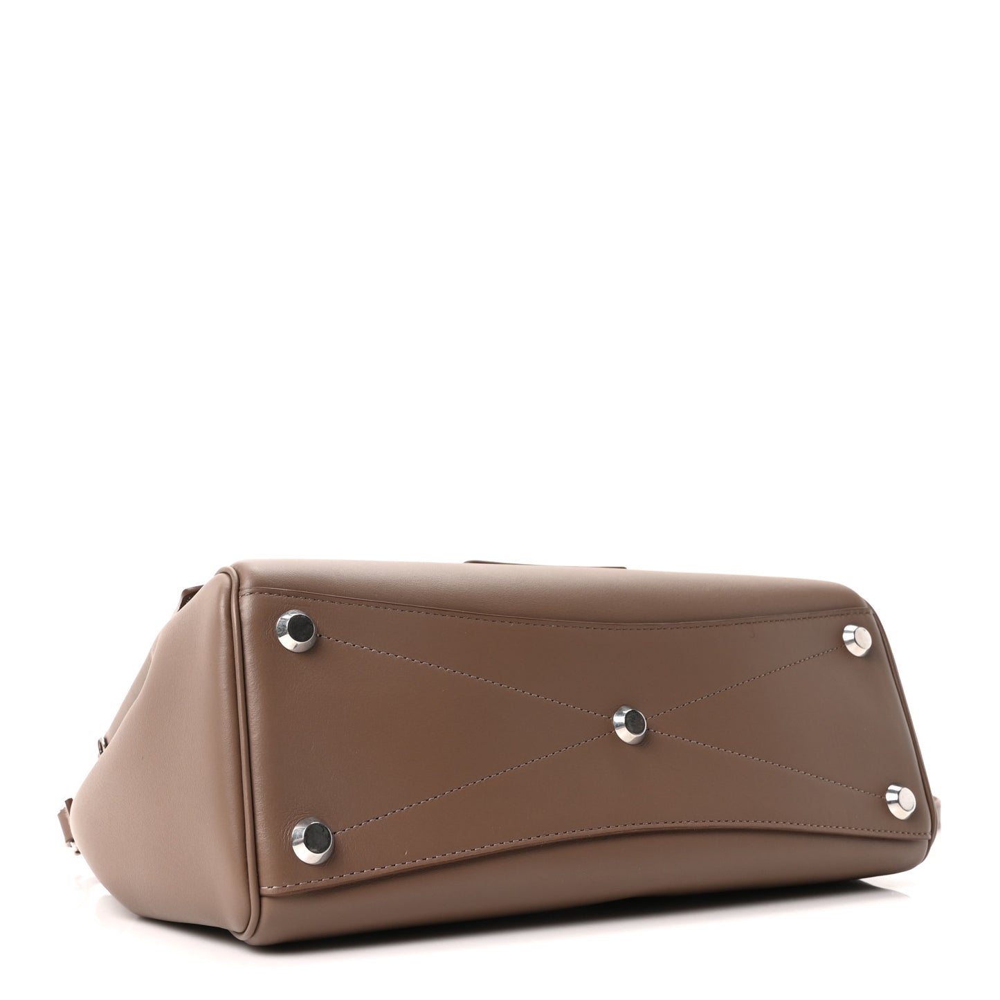 Smooth Calfskin Small Bel Air Carry All Bag Dark Taupe Dark Taupe Dark Taupe