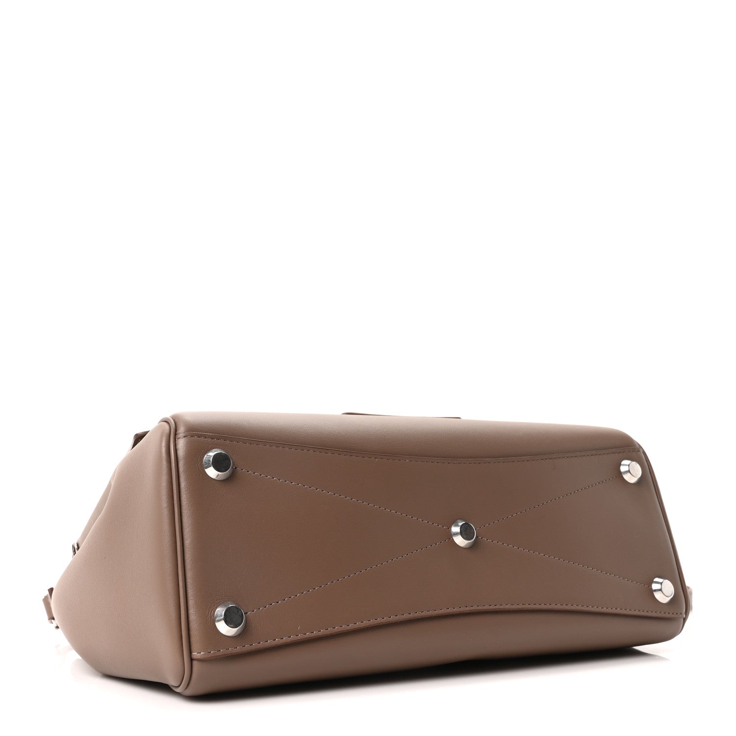 Balenciaga Smooth Calfskin Small Bel Air Carry All Bag Dark Taupe Dark Taupe Dark Taupe 4 of 9