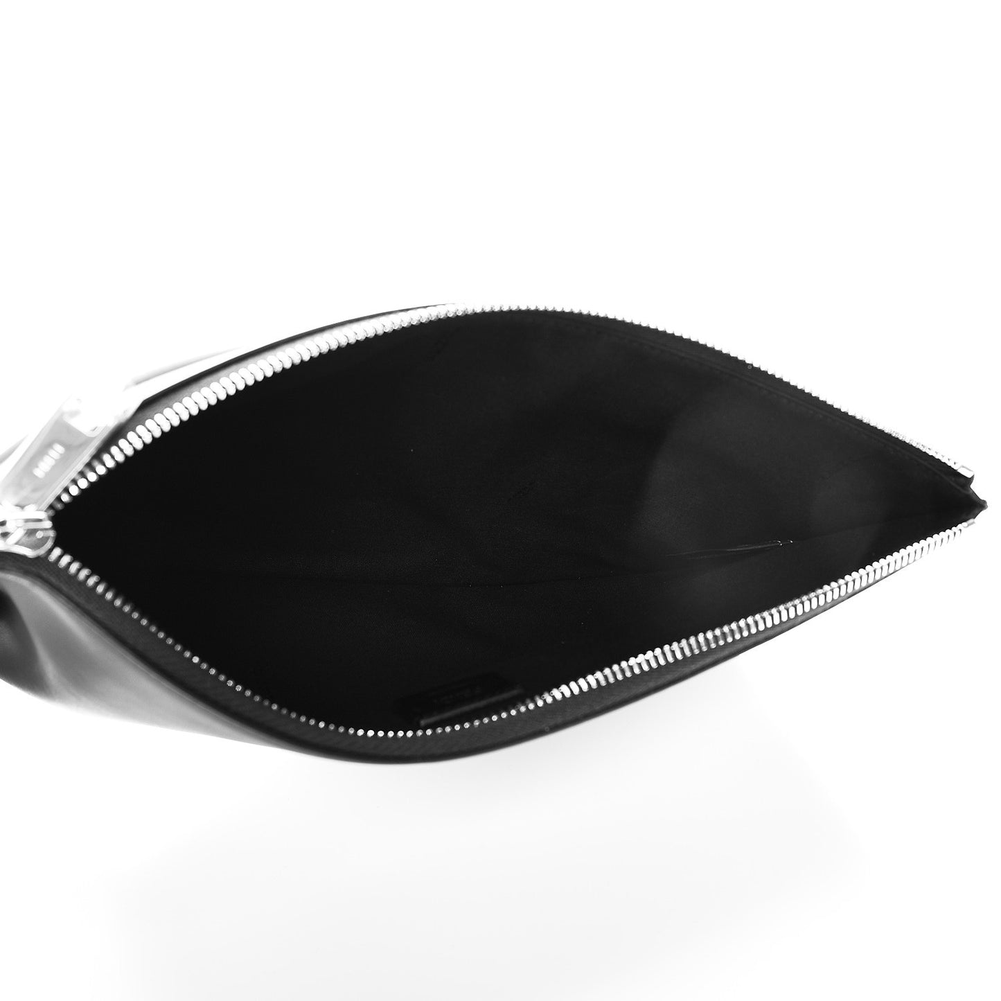 Calfskin Vocabulary Inlaid Pouch Multicolor