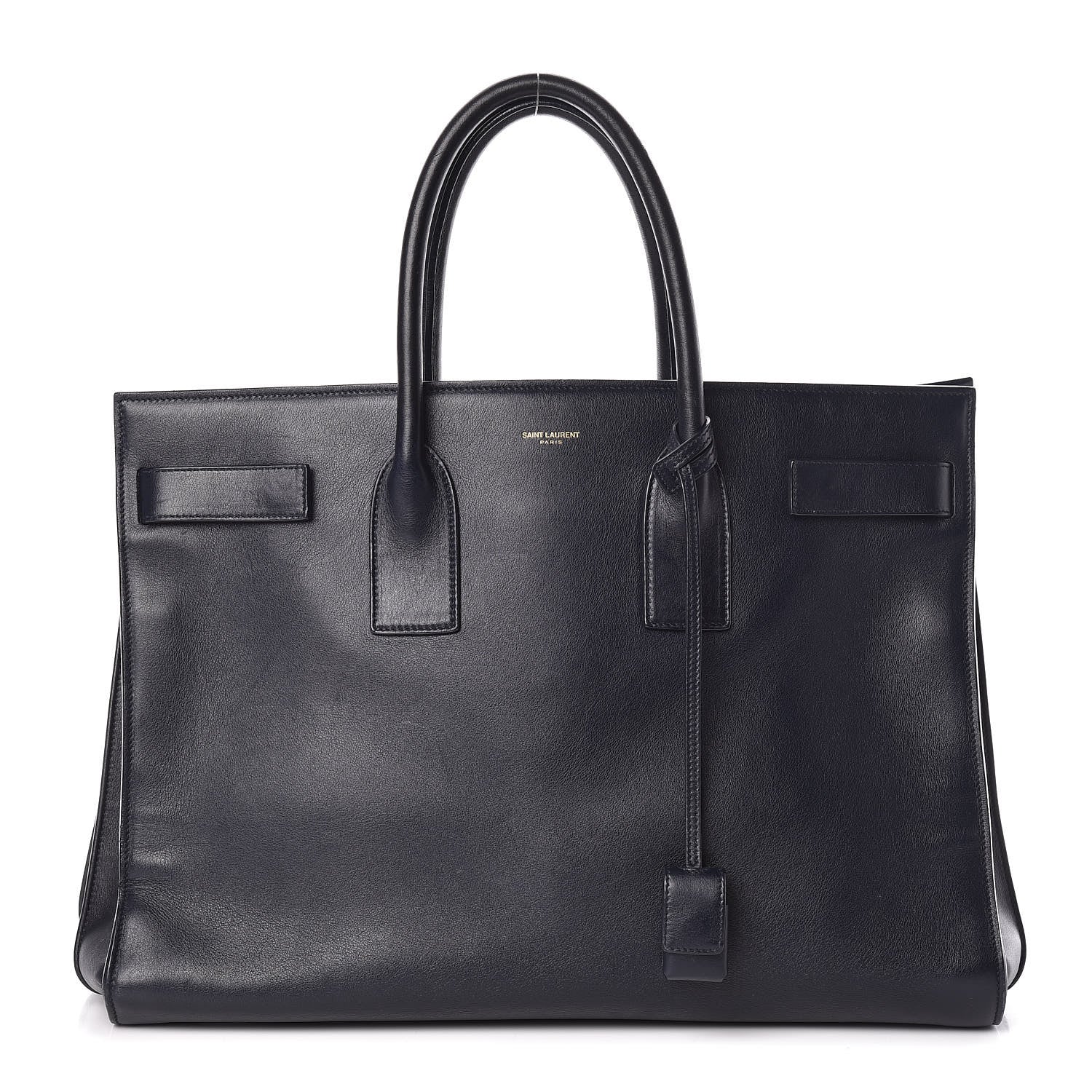 Saint Laurent Calfskin Large Sac De Jour Carryall Navy Blue 1 of 11