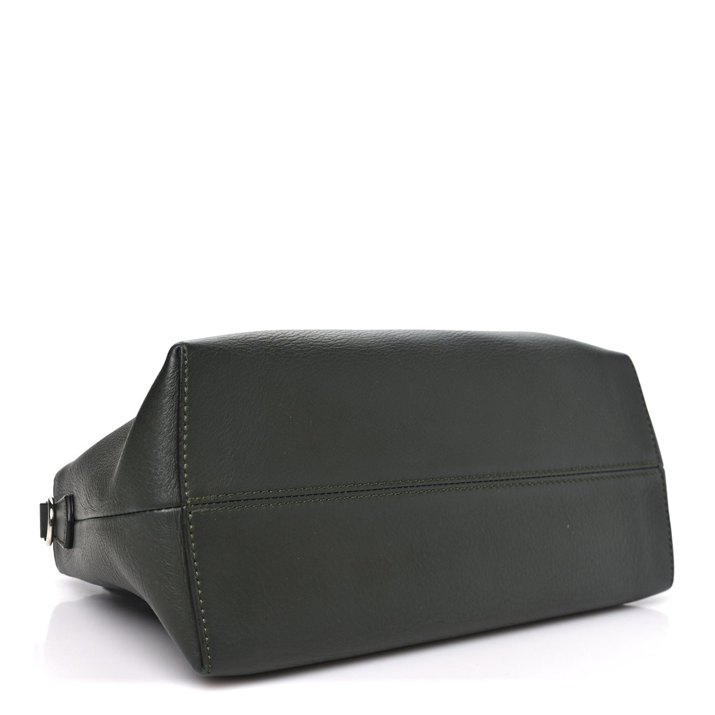 Vitello Snakeskin Medium By The Way Boston Bag Dark Green Roccia