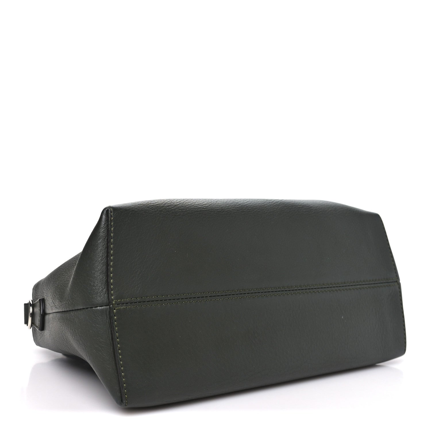 Fendi Vitello Snakeskin Medium By The Way Boston Bag Dark Green Roccia 4 of 11
