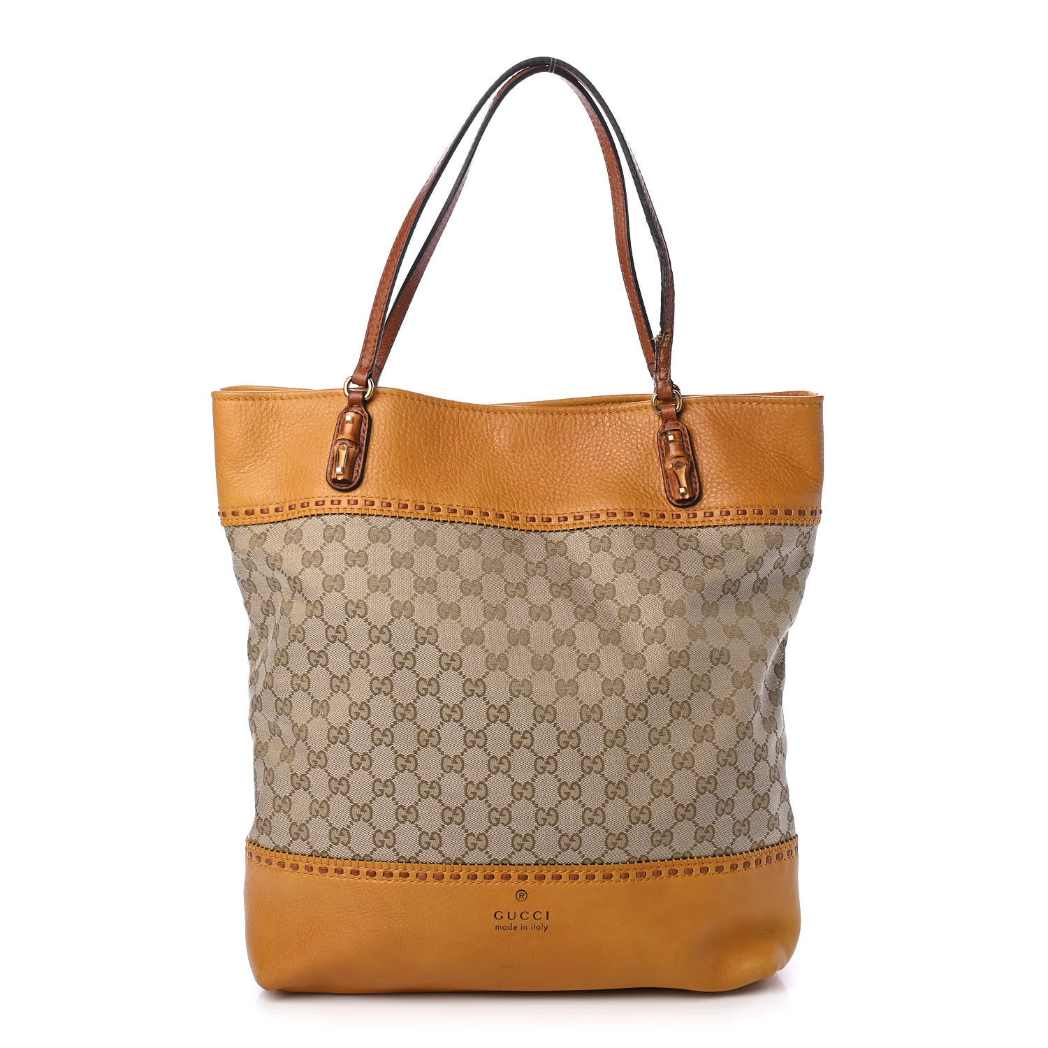 Gucci Monogram Laidback Crafty Tote Yellow 1 of 4