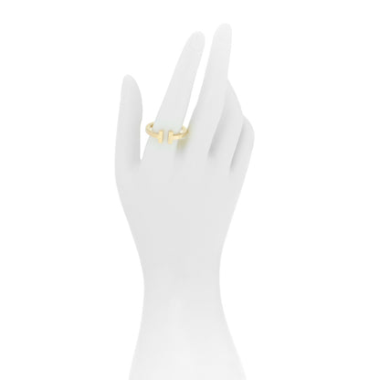 Tiffany 18K Yellow Gold T Square Ring 62 10 2 of 4