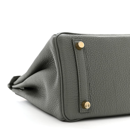 Hermes Togo Birkin 25 Vert Amande 9 of 11
