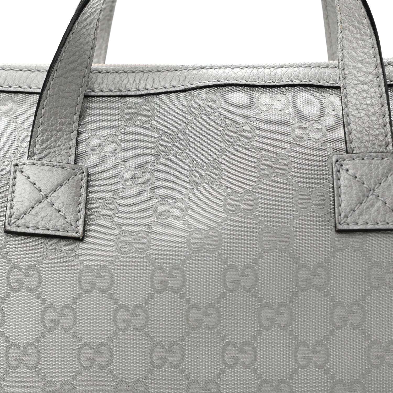 Gucci Monogram Small Boston Silver 4 of 10