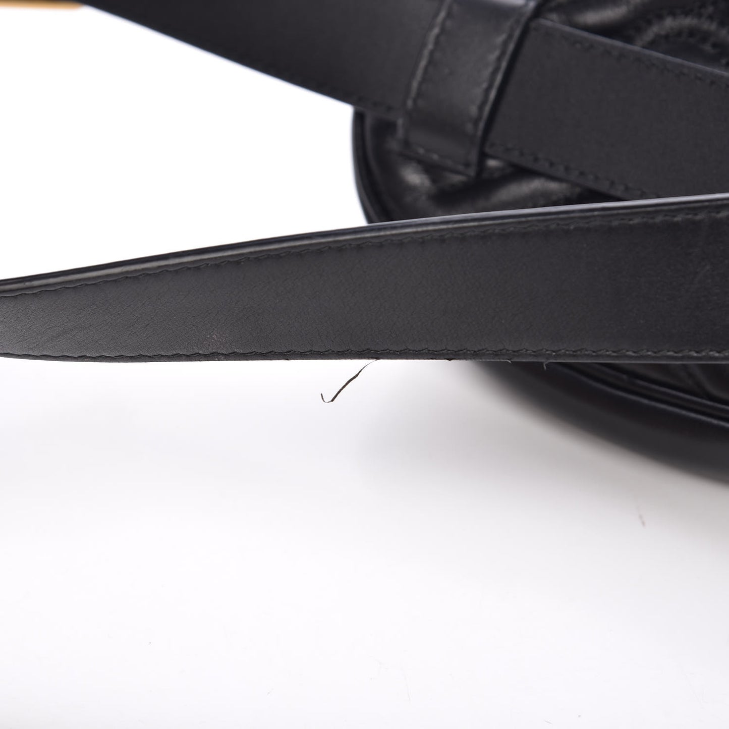 Calfskin Matelasse GG Marmont Belt Bag 85 34 Black