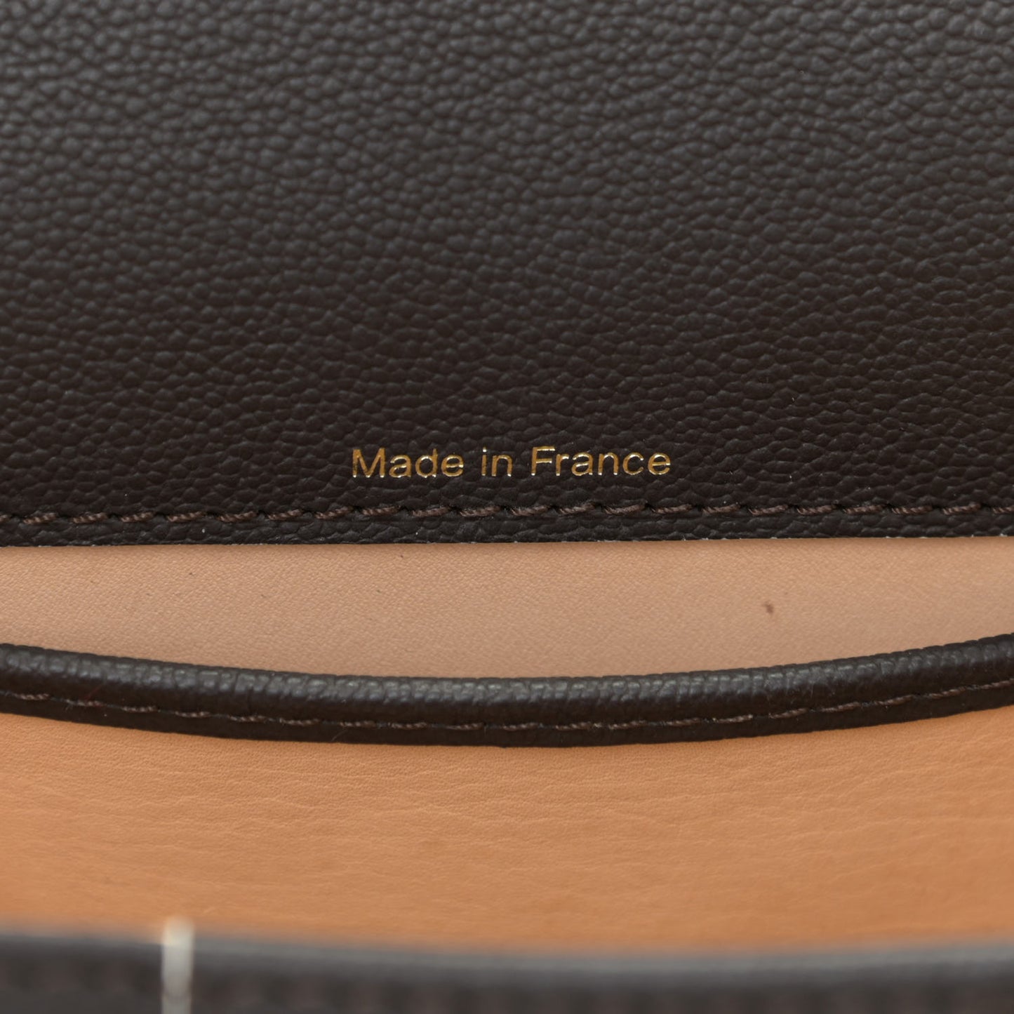 Grained Calfskin Bi-Color Brillant Mini Satchel Black