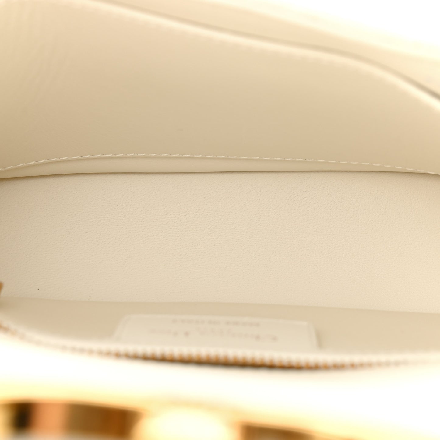 Calfskin Macrocannage Mini Caro Bag White