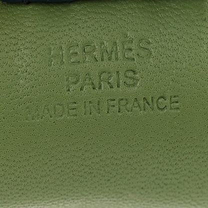 Hermes Milo Lambskin Grigri Rodeo Horse Bag Charm PM Vert Criquet Sesame Bleu De Malte 4 of 5