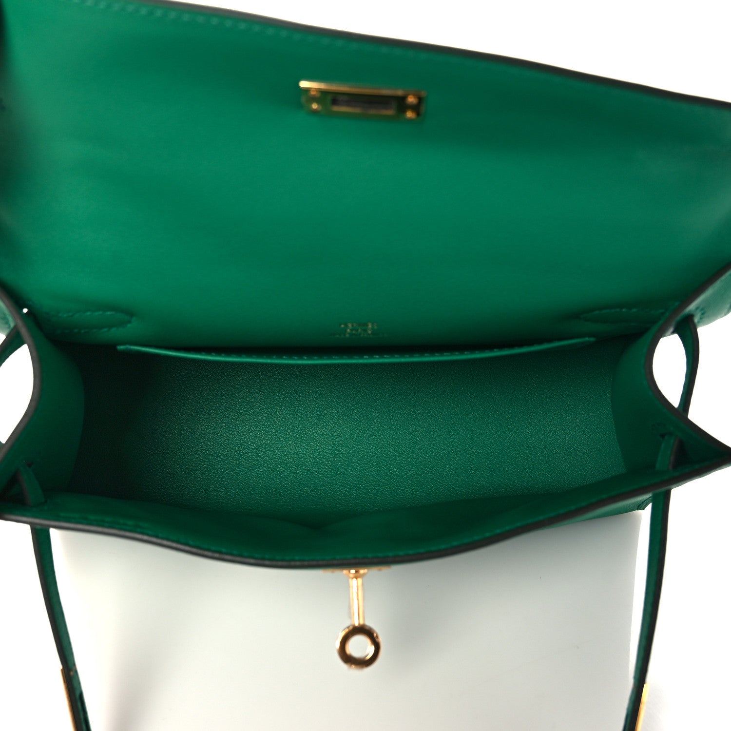 Hermes Swift Kelly Pochette Clutch Vert Vertigo 7 of 28