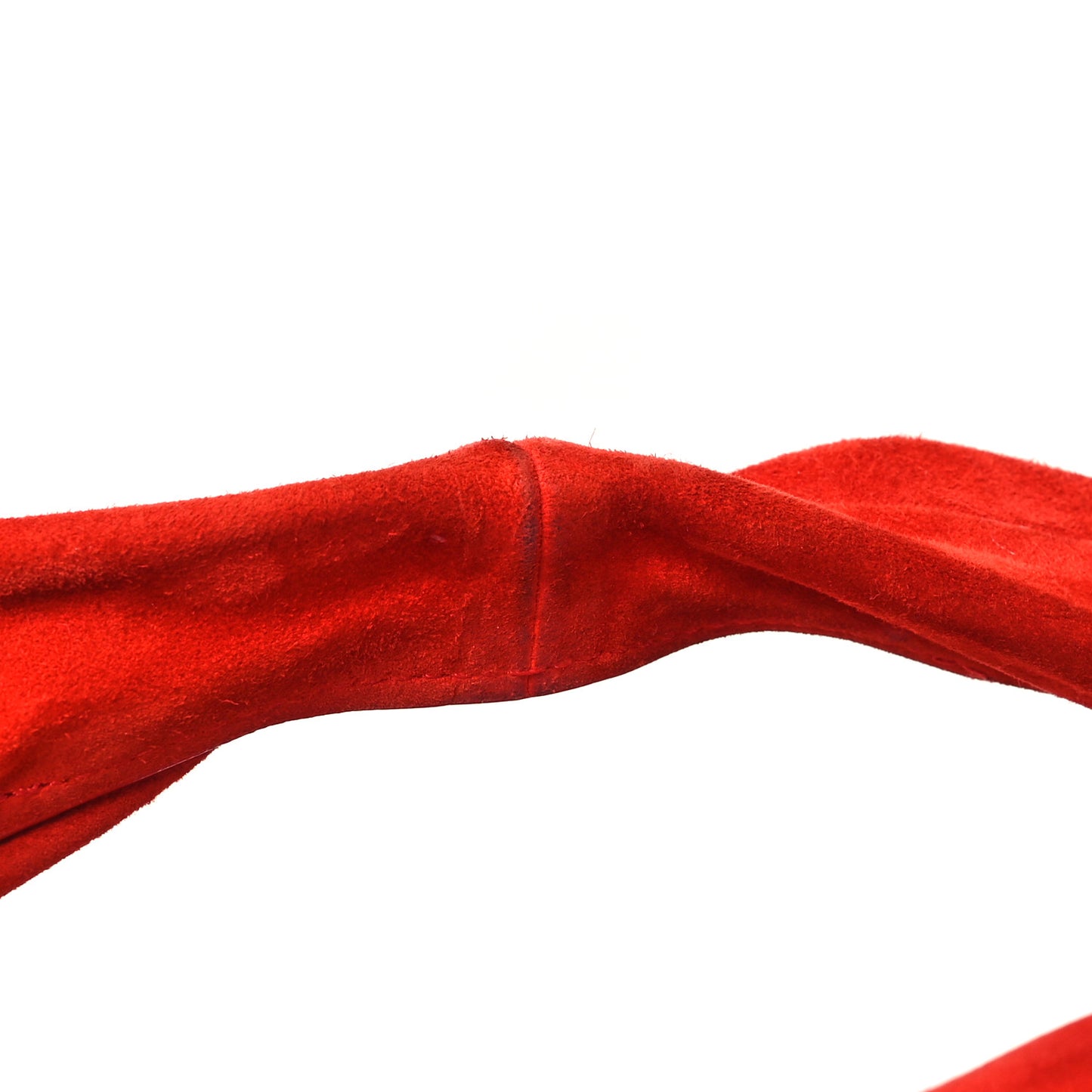 Suede Calfskin Medium Olivia Hobo Scarlet