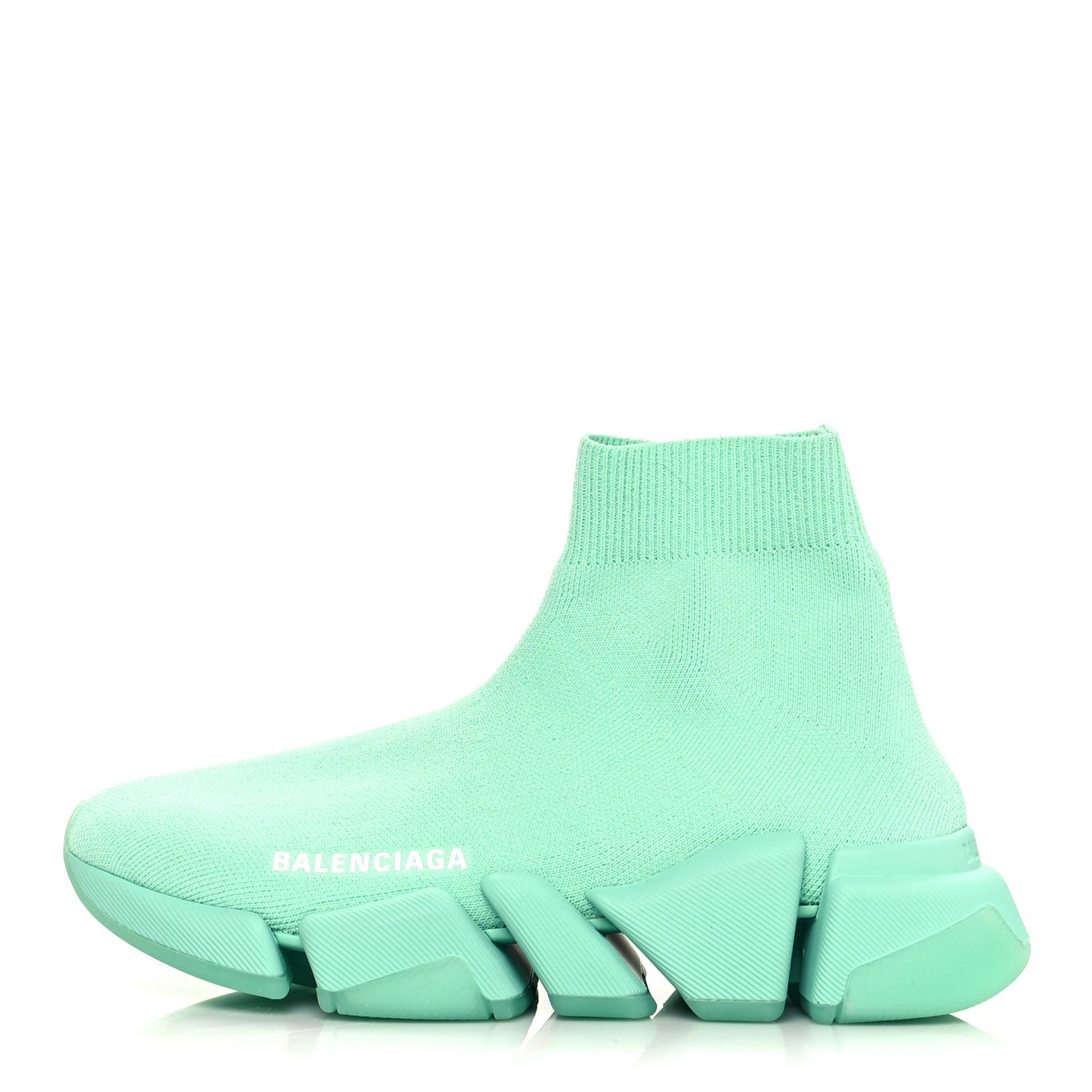 Technical 3D Recycled Knit Womens Speed 2.0 Transparent Sole Sneakers 35 Mint