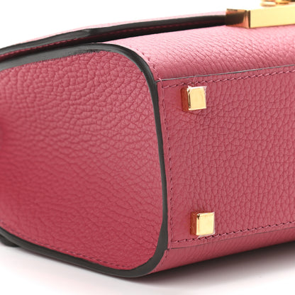 Moynat Taurillon Blush Rejane BB Litchi 5 of 10
