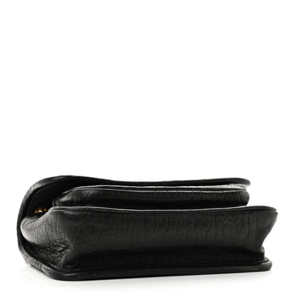 Saint Laurent Grained Lambskin Monogram Mini Niki Chain Satchel Black 4 of 9