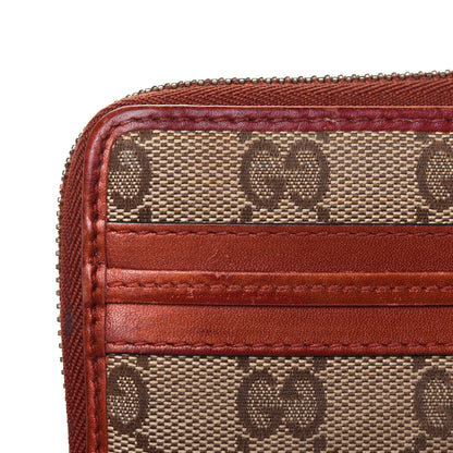 Gucci Monogram Bow Zip Around Wallet Brown 18 of 22