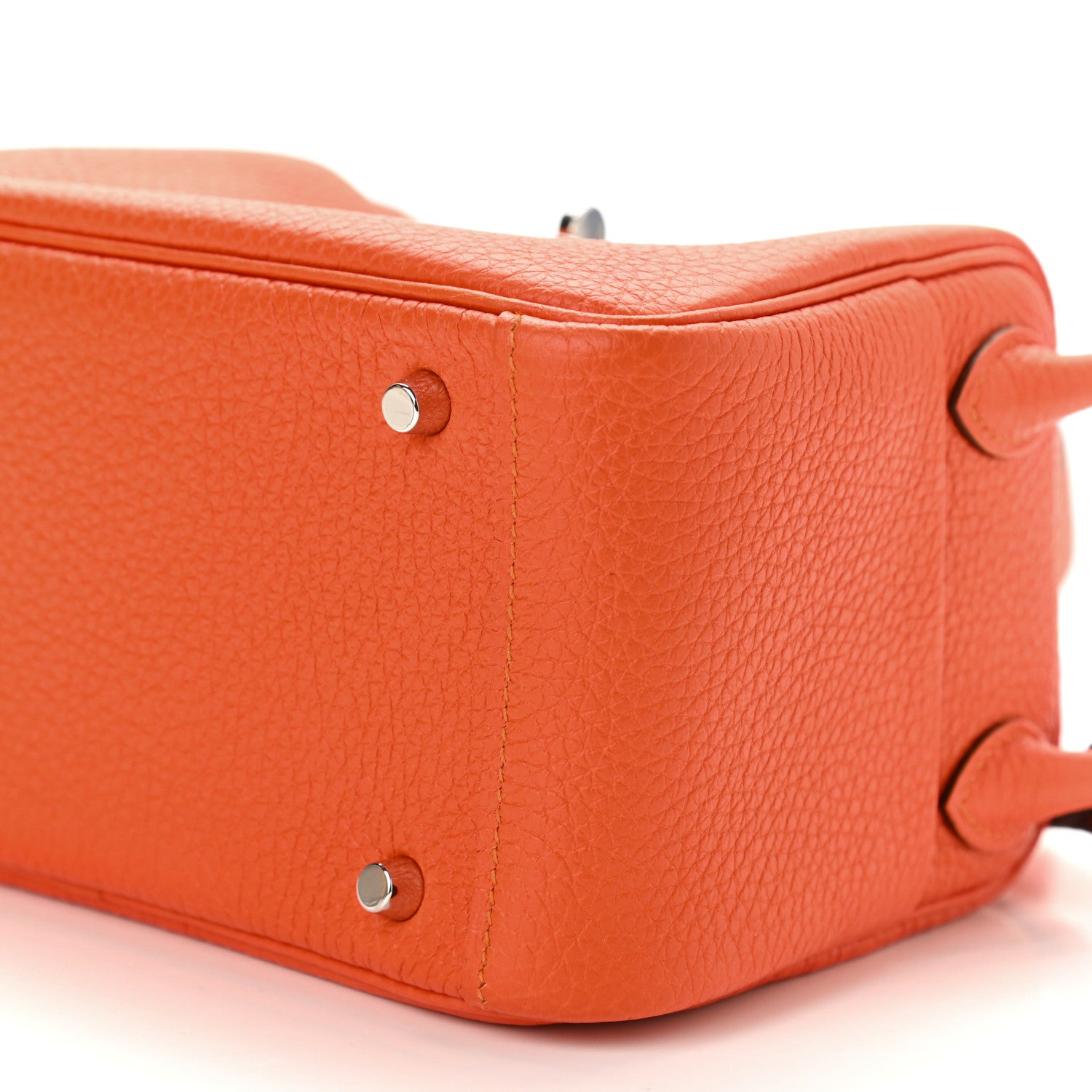 Hermes Taurillon Clemence Mini Lindy 20 Feu 9 of 11