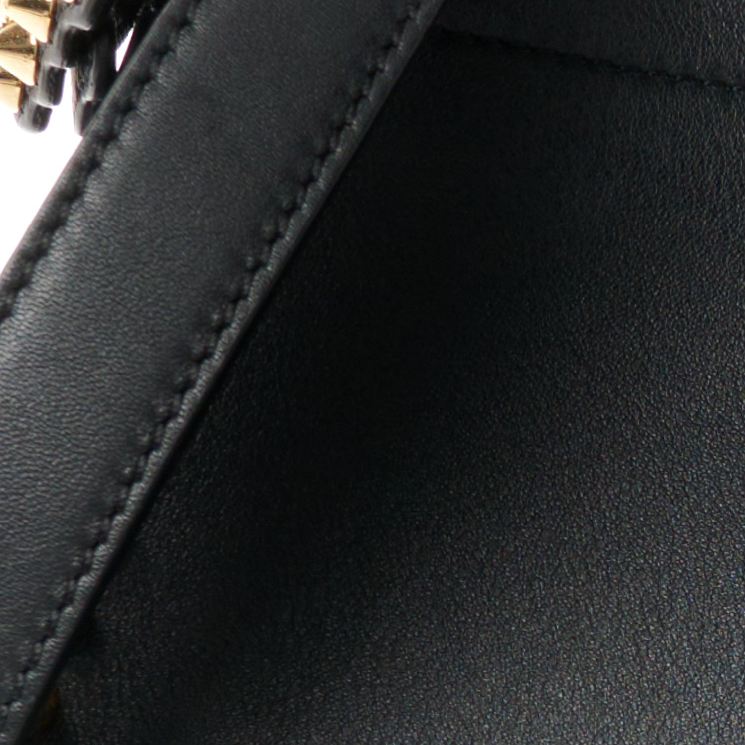Fendi Vitello Seta Shiny Nappa Scalloped Studded Medium Peekaboo Iconic Satchel Black 10 of 13