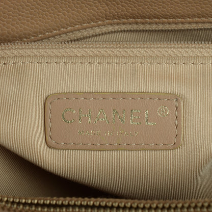 Chanel Caviar Quilted Grand Shopping Tote GST Beige 9 of 13