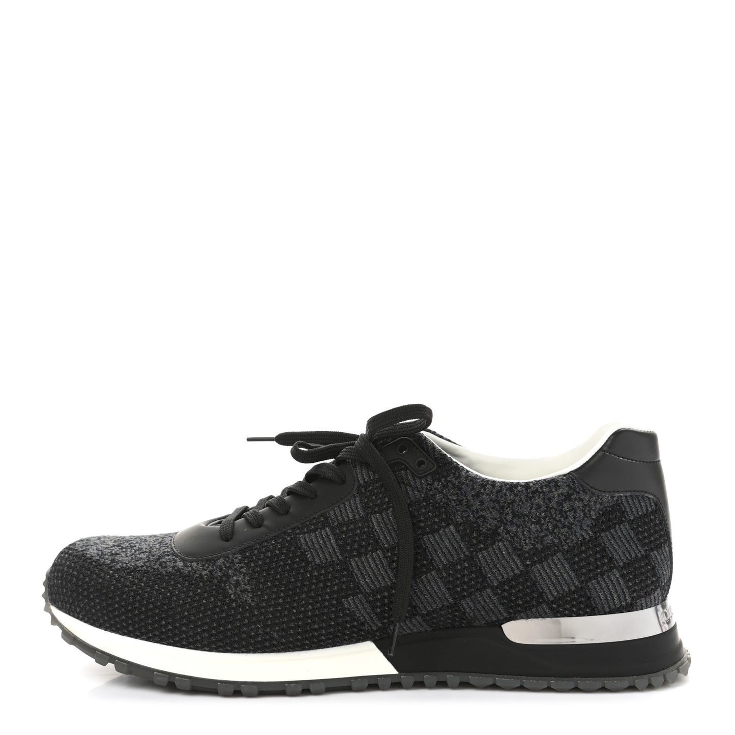 Calfskin Damier Run Away Sneakers 9.5 Graphite