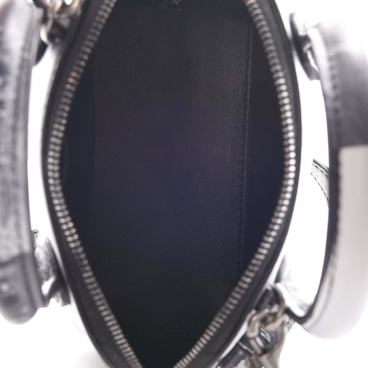 Calfskin New York Skyline XXS Ville Top Handle Bag Black
