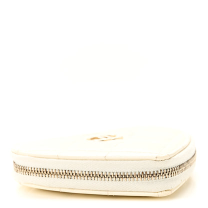 Chanel Patent Calfskin Resin Quilted CC Heart Clutch With Chain Black 15 of 17