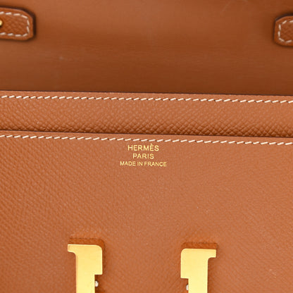 Hermes Epsom Constance Long Wallet To Go Gold 6 of 8