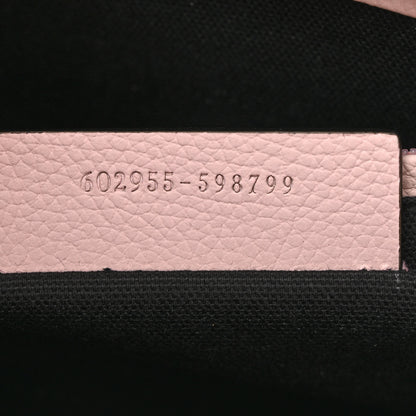 Alexander McQueen Pebbled Calfskin Small Skull Padlock Zip Around Tote Baby Pink 7 of 13