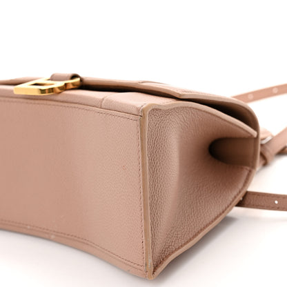 Balenciaga Grained Calfskin Small Hourglass Top Handle Bag Nude Beige 9 of 13