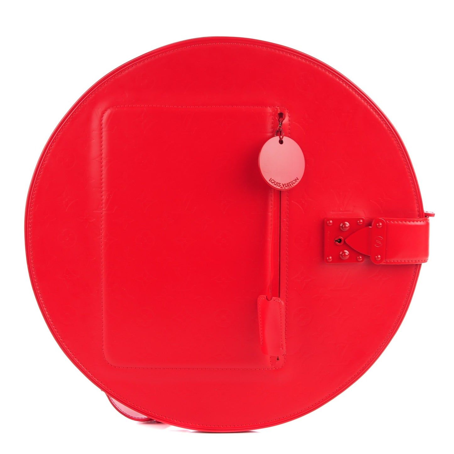 Mat Monogram Op Art Roundy Red