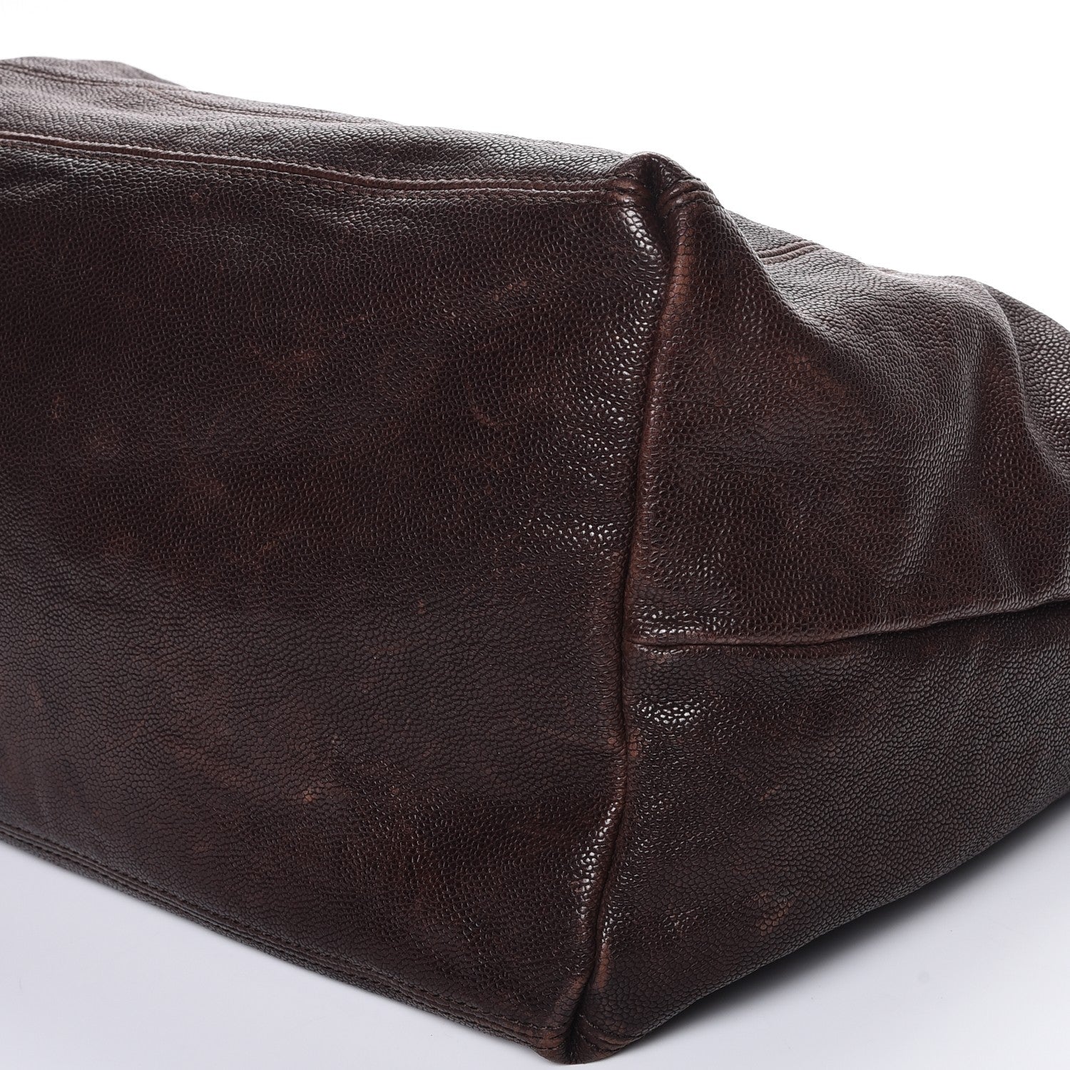 Chanel Distressed Caviar XL Coco Cabas Brown 10 of 10
