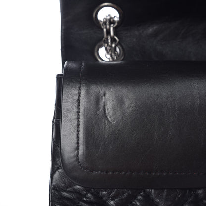 Chanel Aged Calfskin Quilted 2.55 Reissue 225 Flap Black 9 of 10
