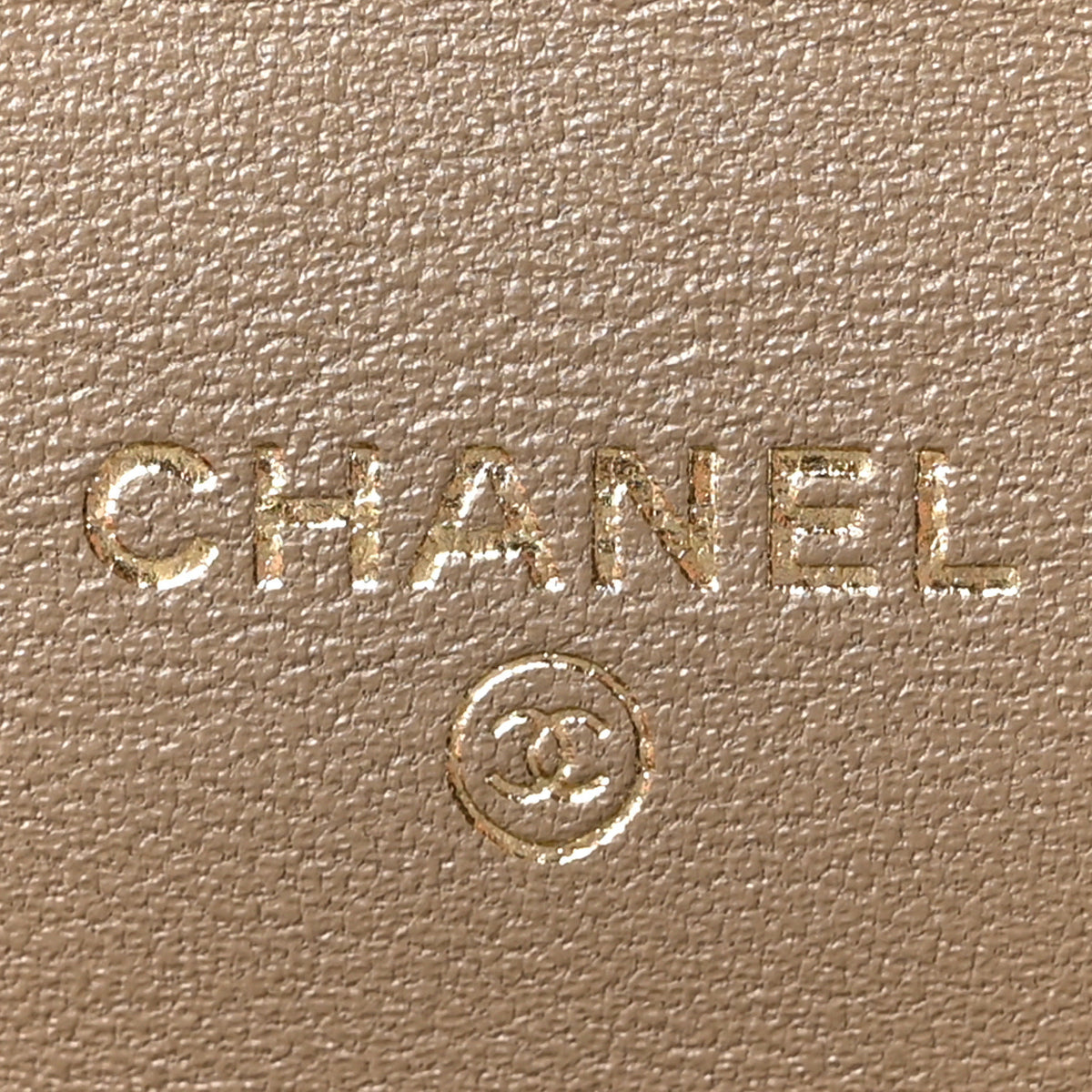 Chanel Calfskin Lizard Embossed Top Handle Long Clutch With Chain Dark Khaki 6 of 12