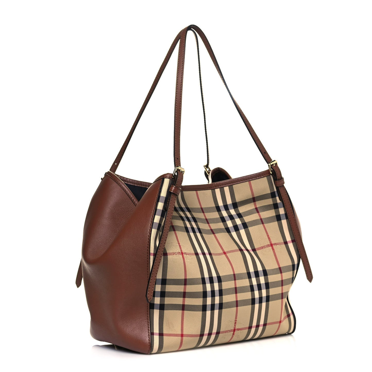 House Check Small Canterbury Tote Dark Tan