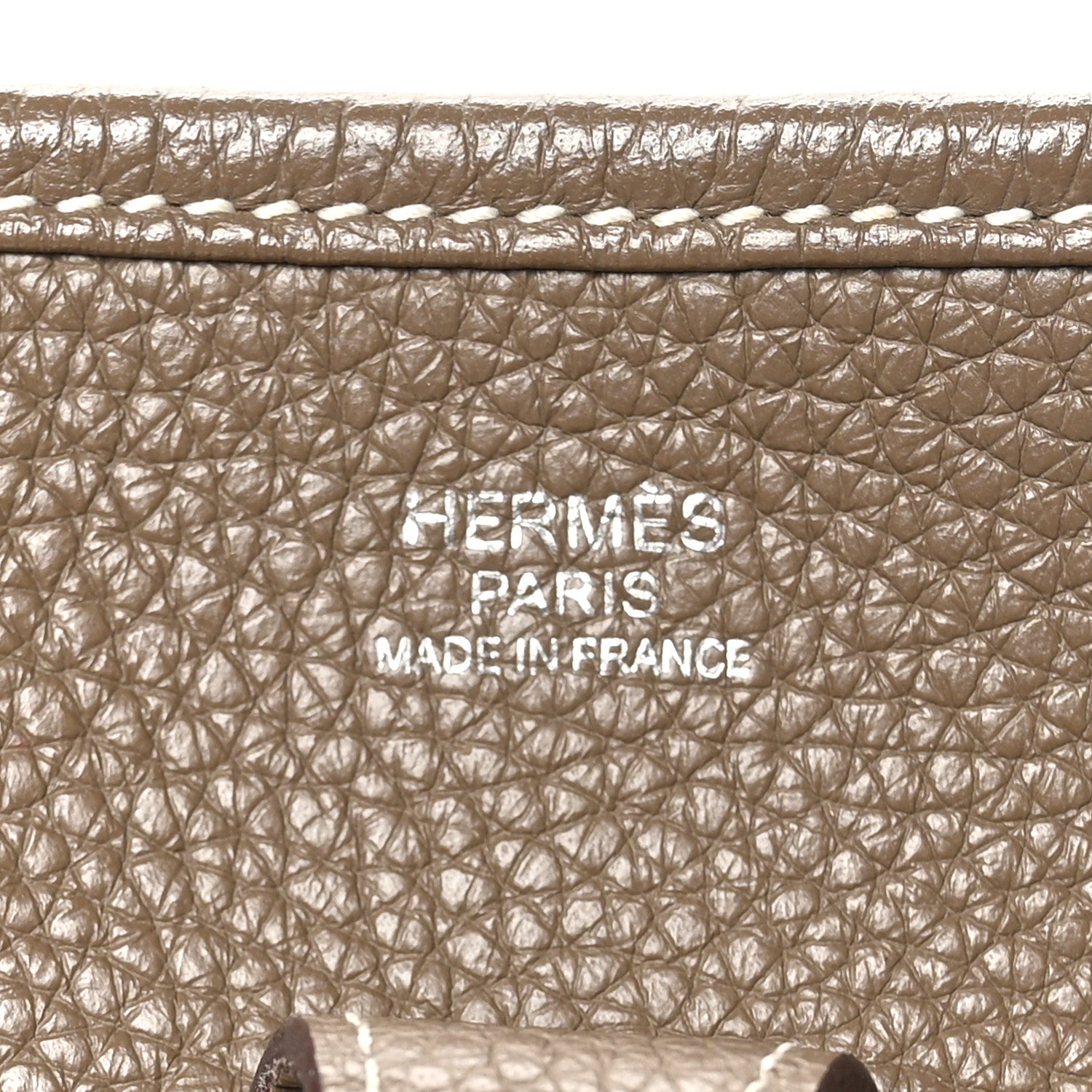 Hermes Taurillon Clemence EVELYNE III PM Etoupe 6 of 11
