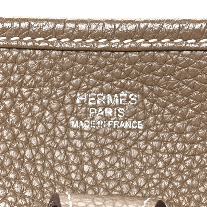 Hermes Taurillon Clemence EVELYNE III PM Etoupe 6 of 11