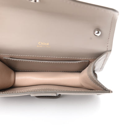 Chloe Shiny Goatskin Calfskin Mini Aby Chain Shoulder Bag Motty Grey 5 of 12