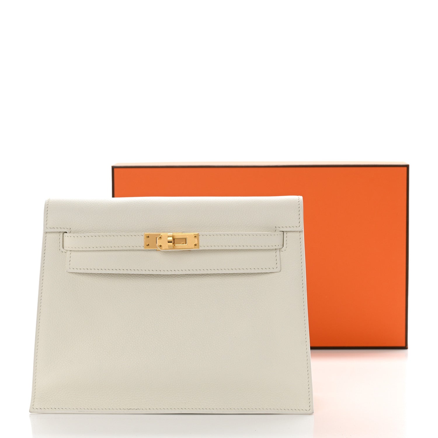 Hermes Evercolor Kelly Danse II Belt Bag White 16 of 16