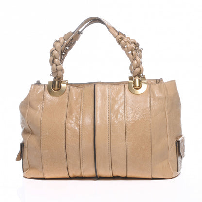 Chloe Leather Heloise Satchel Beige 1 of 8