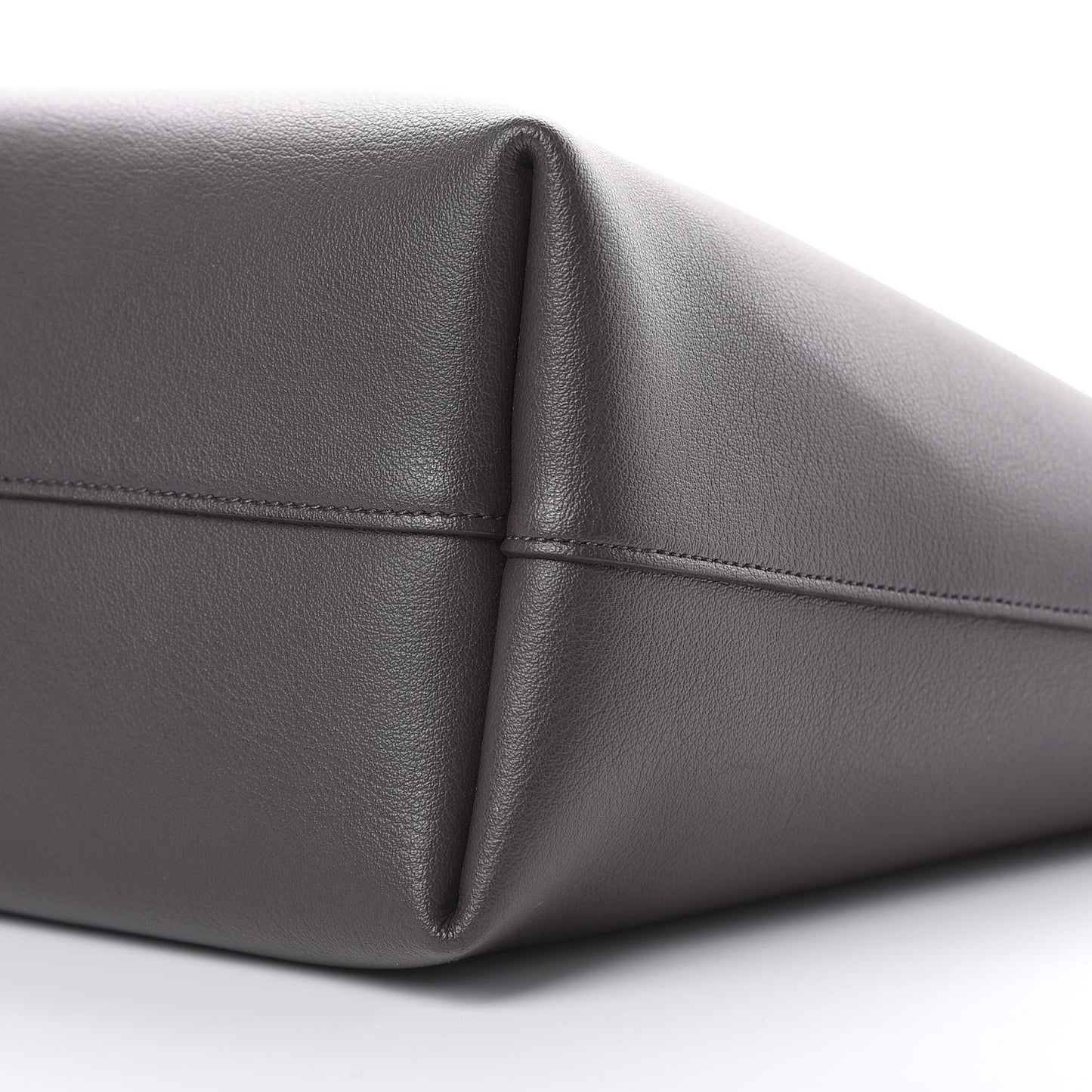 Calfskin Large Shopping Tote Asphalt