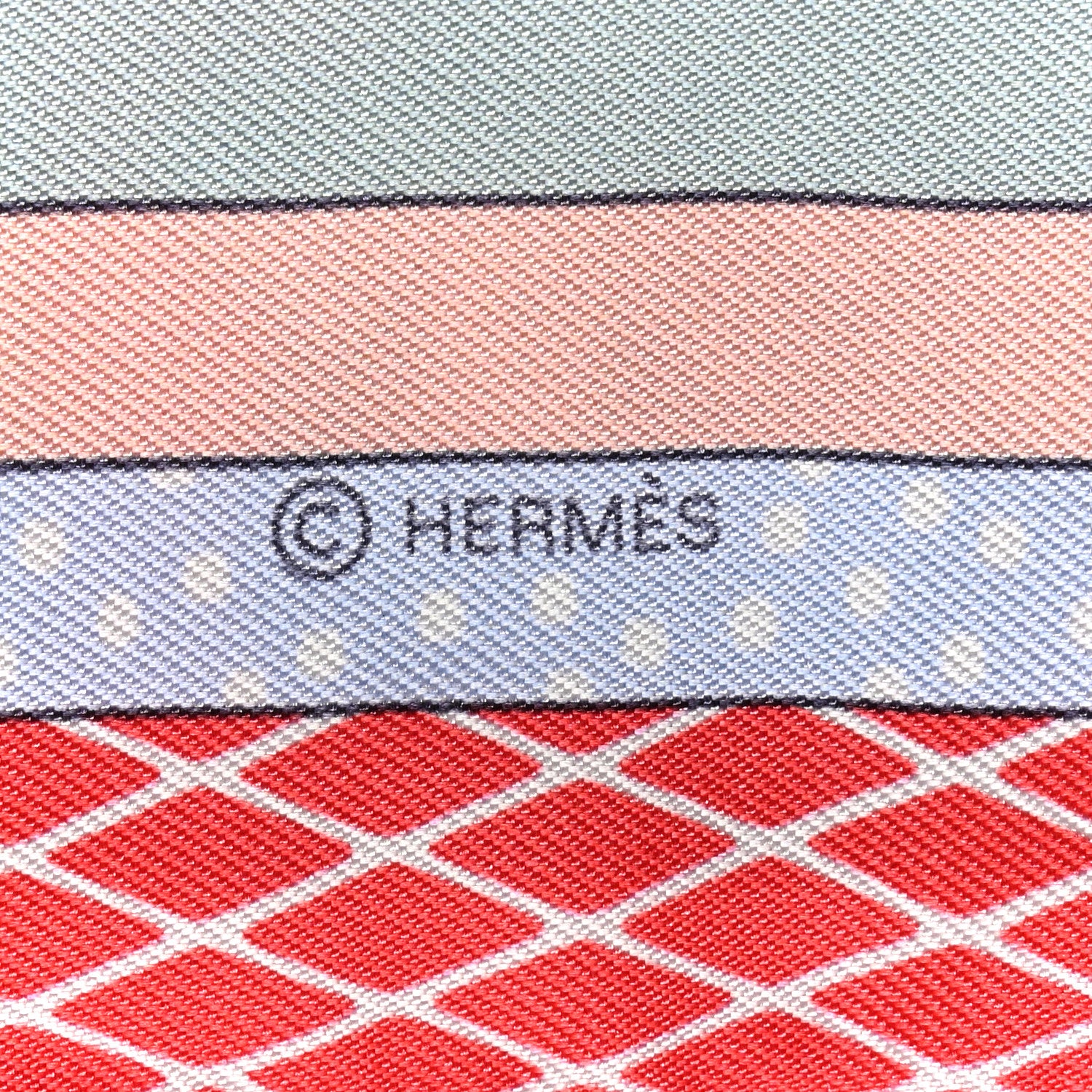 Hermes Silk Twilly Grand Theatre Nouveau Grenadine Ciel Rose 4 of 4